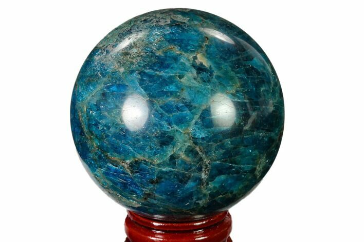 Bright Blue Apatite Sphere - Madagascar #154226